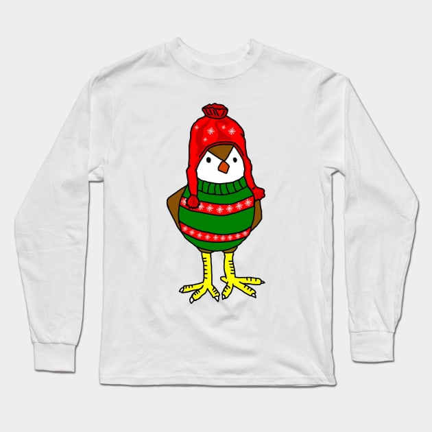 Christmas Chick Long Sleeve T-Shirt by imphavok